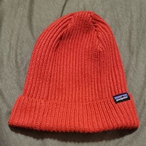 Patagonia Bright Red Knit Hat